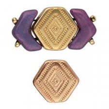Cymbal ™ DQ metal Connector Malliadiko for Chevron Duo - Rose gold